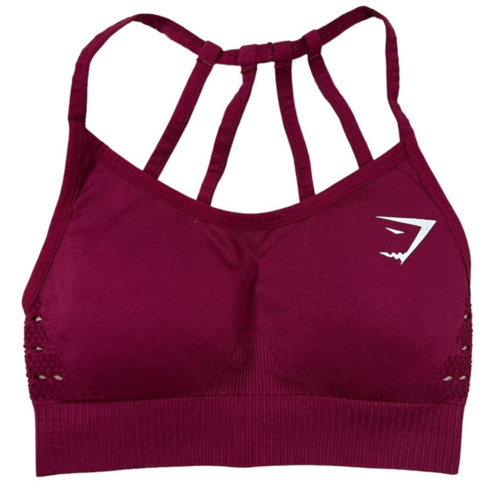 GYMSHARK flex sports bra. Size XS - maroon